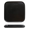 AIYoo Porcelain Dinner Plates Black 6 Inch Square Ceramic Dinner