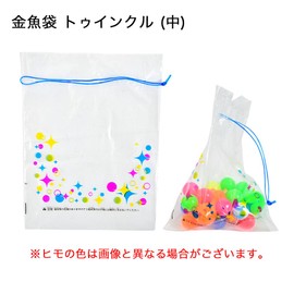 Yamagishi Goldfish Bag for Take-Out, Twinkle, Medium, Approx. 5.5 x 7.1 inches (140 x 180 mm), Pack of 100, Handbag, Festivals, Summer Festivals, Takeaway, Super Ball, Fireworks Display