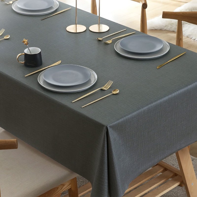Newthinking PVC Table Cloth Wipe Clean Tablecloth Plastic Waterproof Table