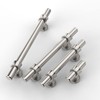 FURNIWARE 10 pcs Cabinet Knobs,Brushed Nickel Drawer Pulls Door Handles