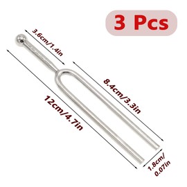 Joyangy 3pcs 440hz A Tuning Forks for Violin, Metal Alloy A Tuning Fork Set, 12cm Guitar Tuner Tone Tool, Standard Tuning Fork for Beginner Guitars Violinists