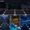 T-SUN 8PACK Outdoor Solar Deck Lights LED Dock Waterproof Light