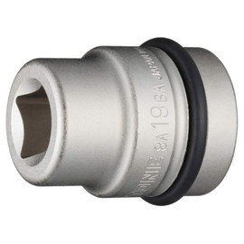 Tone 8A-19BA Impact Inner Socket, 1 inch (25.4 mm) Drive, Width 0.7 inches (19 mm)