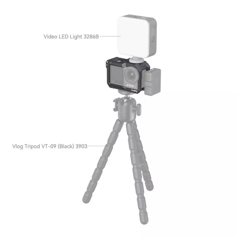 For DJI SmallRig Camera Cage for DJI OSMO Action 3/4/5