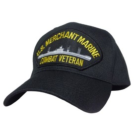 Military Productions US Merchant Marine Combat Veteran Cap Black