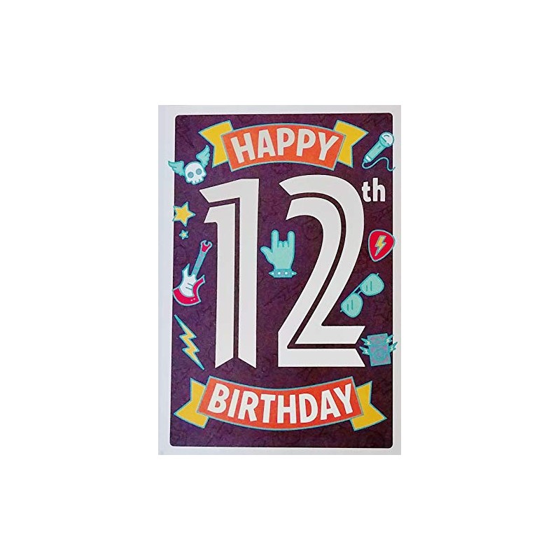 Greeting Card Happy 12th Birthday Can't Wait To See All