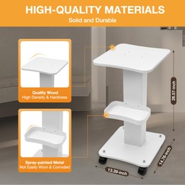 Beauty Trolley Cart with Wheels, 3 Tier Beauty Rolling Cart, Hair Salon, Spa Salon, Vacuum Therapy Machine Trolley,Esthetician Cart