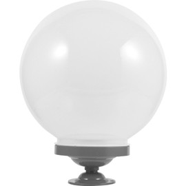 Toddmomy 1 Set Acrylic Lamp Post Globe Post Mount Globe Light Fixture Pole Post Lamp with Base for Outdoor Garden Light 30x25cm