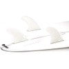 DORSAL Surfboard Fins Thruster 3 Set Future Compatible Medium White