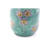 Kutani Ware [Tea Cup] Large Green Cherry Blossom Heart, Back