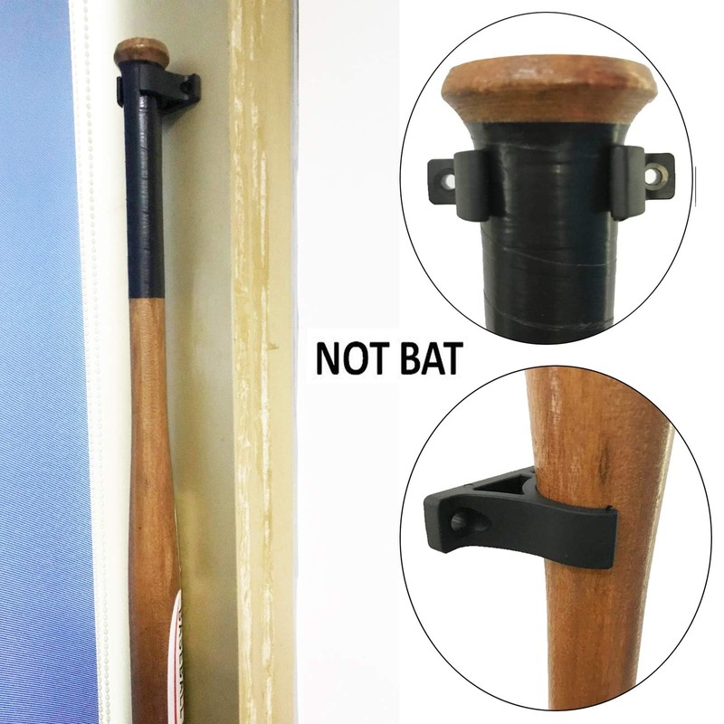 CVNRCLP 4-Pack Universal Vertical Baseball & Softball Bat Wall Mount