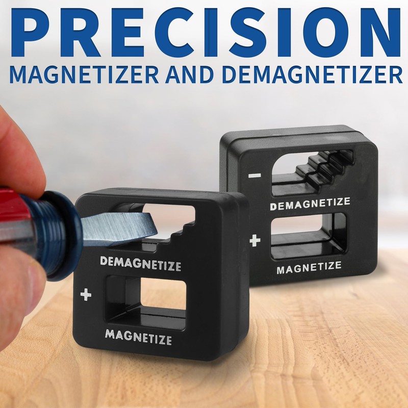 MeasuPro Demagnetizer and Magnetizer for Screwdrivers Tips, Bits, and Small