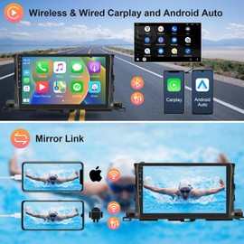 [2G+64G ] Car Radio for Toyota Highlander 2014-2019 Android Car Stereo Carplay Wireless Android Auto, Hodozzy 10.1 inch Touch Screen with GPS/WiFi/Bluetooth, FM RDS, Mirror Link,Backup Camera
