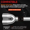 Dual Exhaust Tip 3 Inch Inlet 4 Inch Outlet 12"
