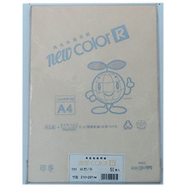 LINTEC Color Painting Paper, Gokra New Color R, A4, Hadairo, 50 Sheets NO103