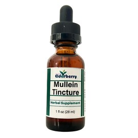 Northern Elderberry Mullein Tincture for Lung Support Organic Mullein Leaf Extract | Respiratory Wellness | Herbal Lung Cleanse | Alcohol-Based Herbal Supplement, 1 oz