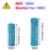 funkawa 18500 3.7V Rechargeable Batteries, Shockli 18500 3.7V Li-ion 1600mAh
