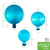 Achla Designs G6-T-C, Teal 6-Inch Crackle Gazing Globe Ball, 6