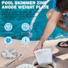 Camoo Pool Skimmer Zinc Anode Weight - Anti-Electrolysis Sacrificial Anode