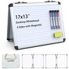 Dry Erase Board, 17x13 inch with 4 Sides Magnetic Whiteboard,