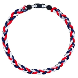 SUPBOMM Baseball Rope Necklaces, League Team Colors Braided Necklace, Baseball Team Gifts, Braves