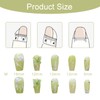 Handmade Green Press On Nail 3D Flower Butterfly Medium to