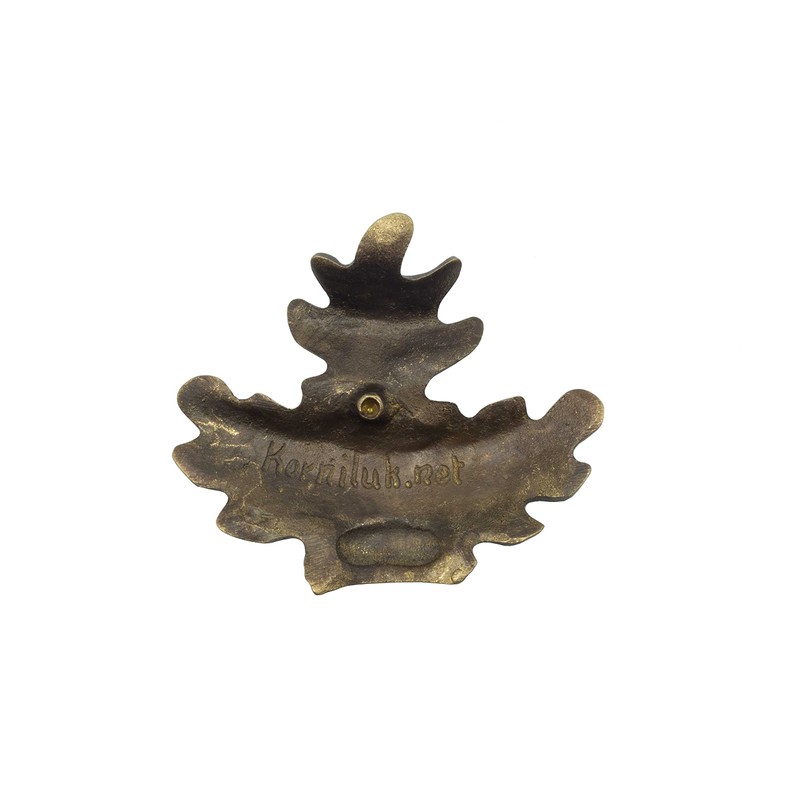 Januel Oak Leaves Boar Trophy Decor - Tooth and Boar