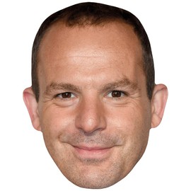 Martin Lewis (Smile) Celebrity Mask, Flat Card Face, Fancy Dress Mask