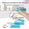 UKYCEORA Tremors Elderly Assistance Products,Spoon and Fork Three Piece Set,Handicap