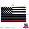 UTSANG Thin Blue Red Green Line American Flag 3x5 Outdoor-