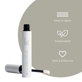 Best Lash Growth Serum for Fuller, Longer Lashes in 4 Weeks. Water-Based Formula with Double Peptides, Prostaglandin-Free.