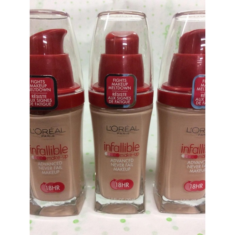 L'Oréal 3 X L'Oreal Infallible Advanced Never Fail Makeup Foundation
