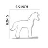 Keewah Large Horse Cookie Cutter, 5.5”, Stainless Steel
