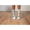 K. Bell Socks Ladies Tropical Floral Crew Sock 1 pair