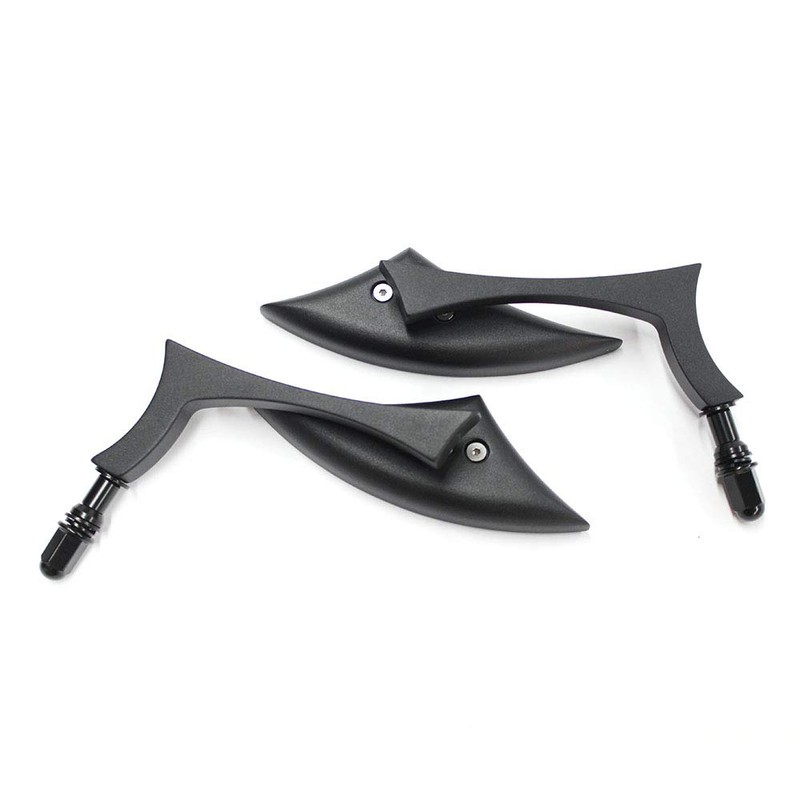 Chrome Big Blade Motorcycle Rearview Mirrors For Harley Davidson Cruiser