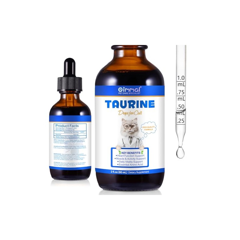 Taurine for Cats Drop - Taurine Supplement for Cats, Supports