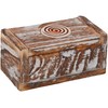 GURU SHOP Jewellery Box, Wooden Box, Rectangular Model 1, Size: