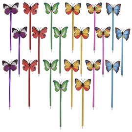 SIPLIV 20 Pcs Butterfly Ballpoint Pens Novelty Pens Butterfly Bulk Ballpoint Pens Writing Pens for School Office Supplies Home Decor Party Gift - Style B