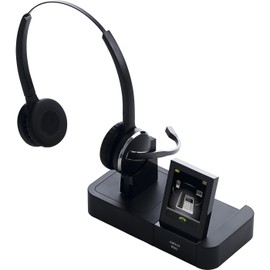 Jabra PRO 9465 Duo Wireless Headset with Touchscreen for Deskphone, Softphone & Mobile Phone (Certified Refurbished)