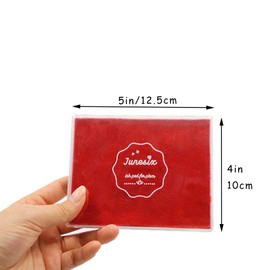 Large Ink Pads Washable Scrapbooking Finger Paint Ink Pad for Kids Rubber Stamps DIY Cards Painting Baby Footprint (Large Red)