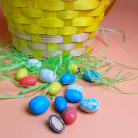 Whoppers Chocolate Malted Milk Eggs in Carrot Shaped Bag, Easter Basket Candies, 2.2 Ounces, (3 Pack)