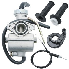 Saihisday Carburetor with Throttle Grip Cable, Carburetor Kit, Replacement for Honda SL70 1971-1973 XL75 1977-1979 XL70 1974-1976 XR75 1973-1978 XR80 1979-1984 XR80R 1985-2004