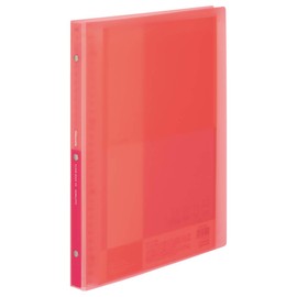Kokuyo La-GL720P File Clear Book, Glassel Replacement Paper, A4, Maximum Capacity 60 Pockets, Coral Pink