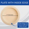 Sammons Preston Durable Plate, Foldable Travel Plate with Inner Edger