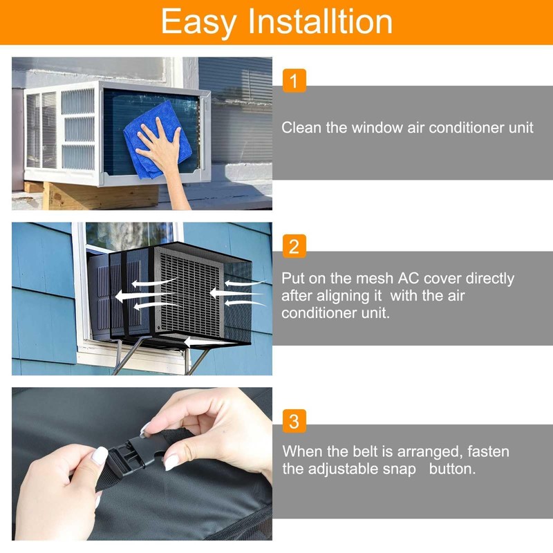 Demao AC Screen Cover for Outside Unit, 25.6" W ×