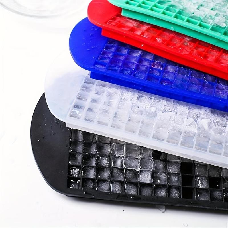 Ice Cube Tray, 160-grid Silicone Fruit Ice Cube Maker, DIY