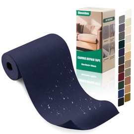 Gheeidau Canvas Repair Tape 4×70 Inch Waterproof Self-Adhesive Fabric Repair Patch for Repairing Boat Covers,Tents,Patio Umbrellas,Car Seats,Luggage,Sofas.(Navy Blue)