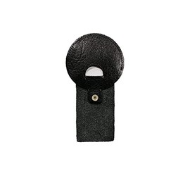 DUO DUFFEL Genuine Leather Badge Holder for Bus and Coach/Taxi Driver, Black