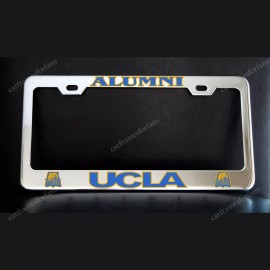 none UCLA ALUMNI License Plate Frame - Custom Made of Chrome Plated Metal