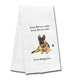 German Shepherd Kitchen Towel - Soft Highly Absorbent - German Shepherd Gifts - Dish Towels for Washing Dishes - Tea Towels - Reusable - Quick Drying - 100% Natural Cotton - Towels For Pet Lovers